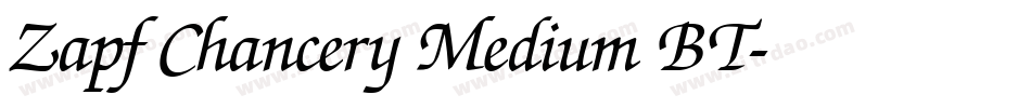 Zapf Chancery Medium BT字体转换